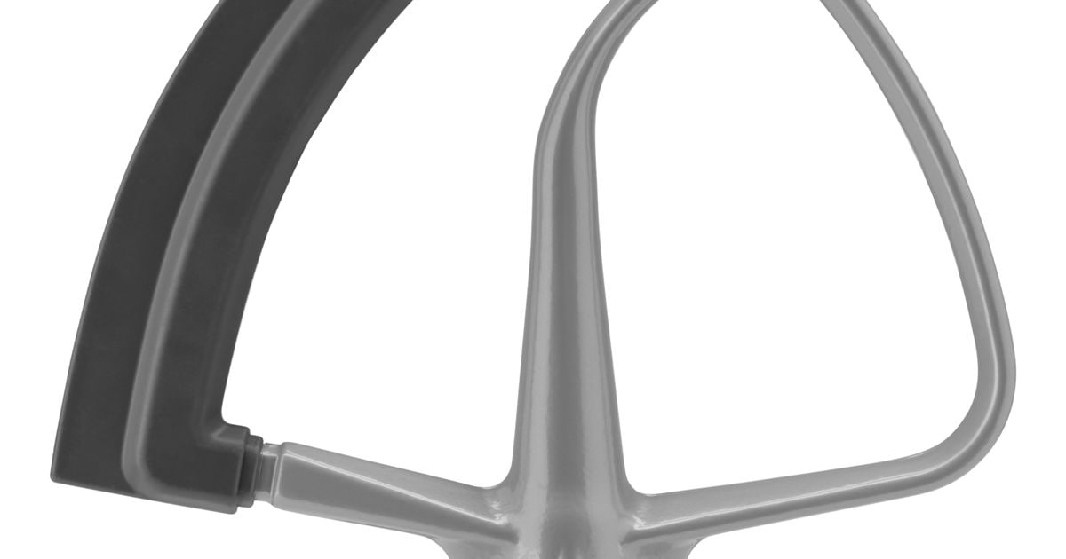 KitchenAid Subtle Silver Flex Edge Beater for KitchenAid 4.5 and 5 Quart Tilt-Head Stand Mixers Bowl
