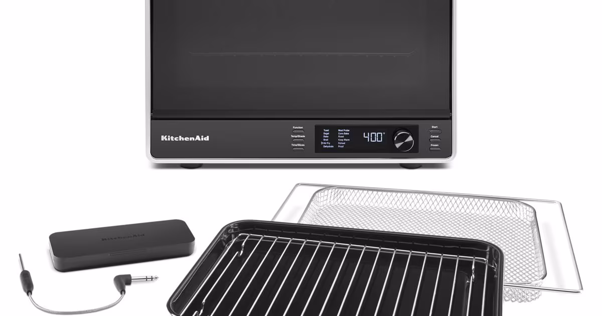 KitchenAid Dual Convection Countertop Oven with Air Fry and Temperature Probe Basket