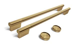 KitchenAid Brass Handle and Knob Hardware Accessory Kit for KitchenAid 30" Double Wall Oven & Microwave Combo