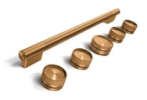 KitchenAid Bronze Handle and Knob Hardware Accessory Kit for KitchenAid 30" Commercial-Style Dual Fuel Range