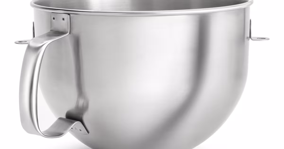 KitchenAid 6 Quart Polished Stainless Steel Bowl for select KitchenAid Bowl-Lift Stand Mixers