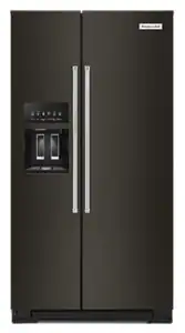 KitchenAid 19.9 cu ft. Counter-Depth Side-by-Side Refrigerator with Exterior Ice and Water Filter