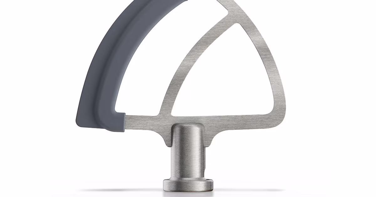 KitchenAid Durable stainless steel flex edge beater for select KitchenAid tilt-head stand mixers