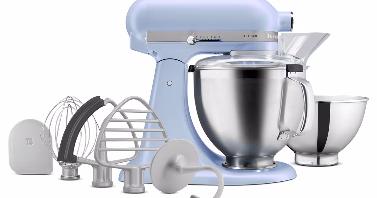 KitchenAid 2024 Colour of the Year Blue Salt Stand Mixer