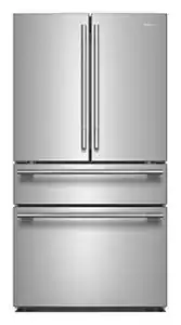 KitchenAid 30 cu. ft. French Door Refrigerator with Interior Water and Ice and FreshChill Full-Width Refrigerated Drawer Tray