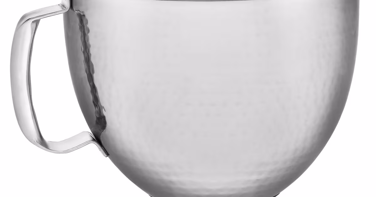 KitchenAid 5 Quart Tilt Head Hammered Stainless Steel Bowl