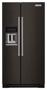 KitchenAid 24.8 cu ft. Side-by-Side Refrigerator with Exterior Ice and Water and PrintShield Finish Filter