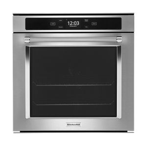 KitchenAid 24" Smart Single Wall Oven with True Convection Rack