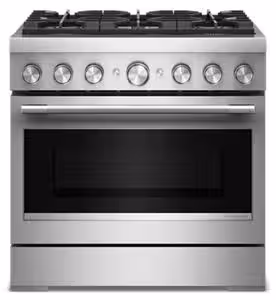KitchenAid 36-Inch 6 Burner Commercial-Style Dual Fuel Range with No Preheat Air Fry Mode