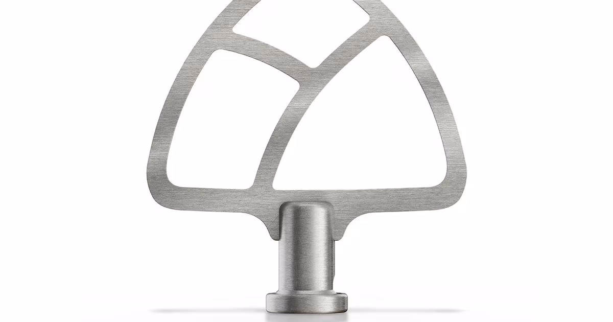 KitchenAid Durable stainless steel flat beater for select KitchenAid tilt-head stand mixers
