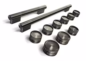 KitchenAid Black Ore Handle and Knob Hardware Accessory Kit for KitchenAid 48" Commercial-Style Dual Fuel Range