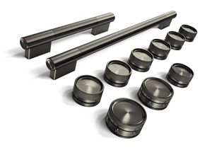 KitchenAid Black Ore Handle and Knob Hardware Accessory Kit for KitchenAid 48" Commercial-Style Gas Range