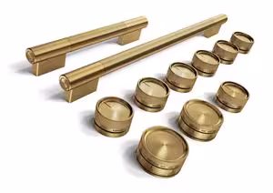 KitchenAid Brass Handle and Knob Hardware Accessory Kit for KitchenAid 48" Commercial-Style Gas Range