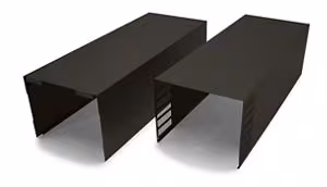 Unbranded Chimney Extension Kit Black Stainless for Wall Mount
