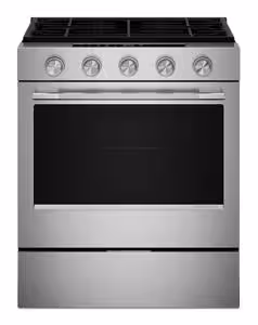 KitchenAid 5.0 Cu. Ft. Smart Slide-in Gas Range with Convection Cooking Modes