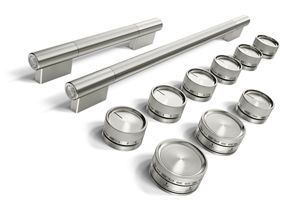 KitchenAid Stainless Steel Handle and Knob Hardware Accessory Kit for KitchenAid 48" Commercial-Style Induction Range