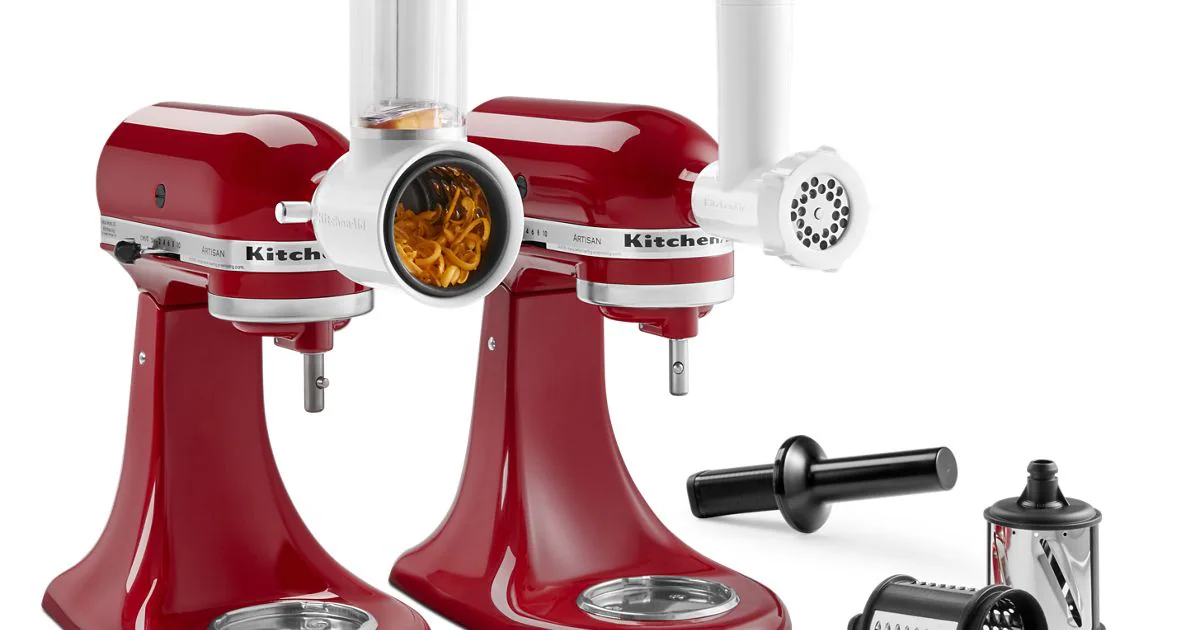 KitchenAid Food Grinder + Fresh Prep Slicer/Shredder Attachment Bundle