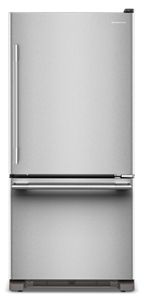 KitchenAid 19 Cu. Ft. 30-Inch Standard-Depth Bottom Mount Refrigerator with Right Door Swing