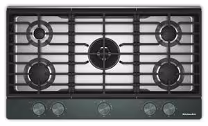 KitchenAid 36 in. Gas Cooktop with 5 Burners and Integrated Wok Grate