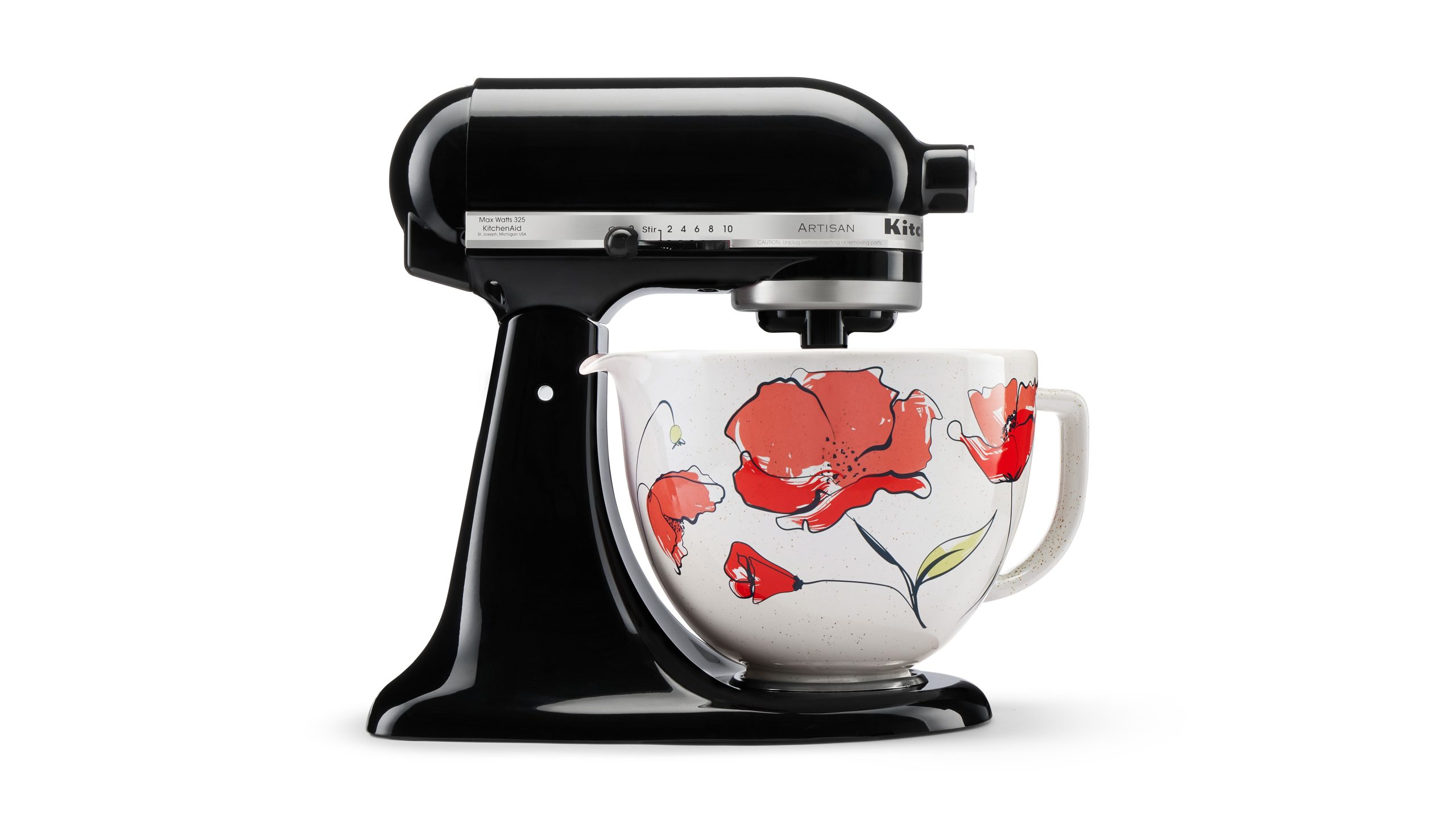 KitchenAid 5 QUART TILT-HEAD STAND MIXER WITH POPPY CERAMIC BOWL — SKU SB-C83FBB-29DCE3CA1B7DDC