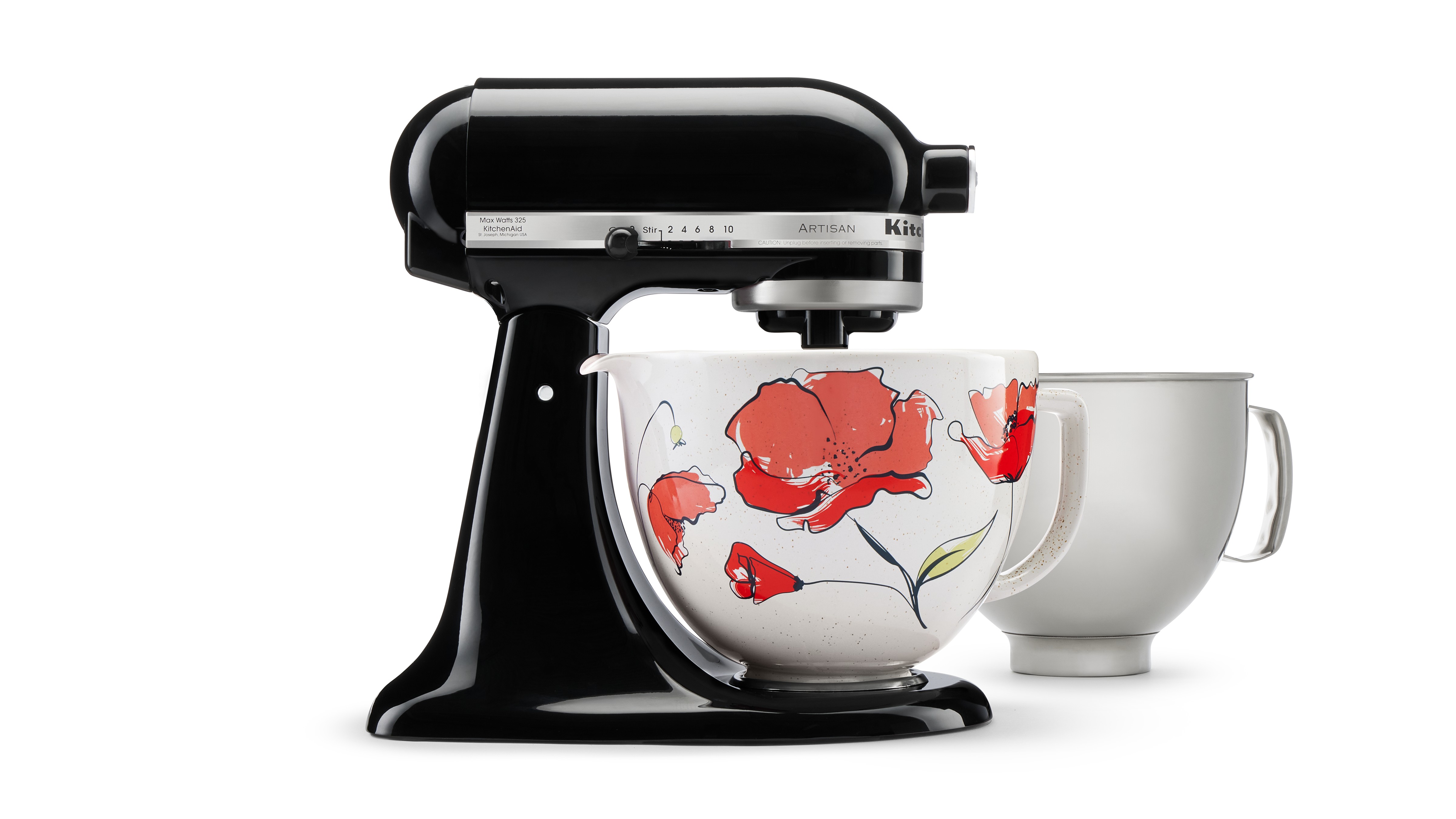 KitchenAid 5 QUART TILT-HEAD STAND MIXER WITH POPPY CERAMIC BOWL — SKU SB-C83FBB-29DCE3CA1B7DDC - Image 2