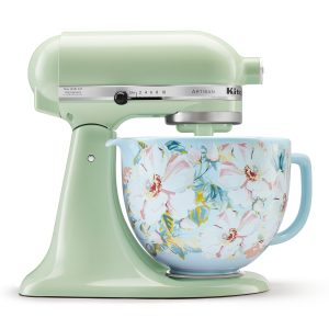 KitchenAid 5 QUART TILT-HEAD STAND MIXER WITH WHITE GARDENIA CERAMIC BOWL — SKU SB-C83FBB-9D473AA1C2157A