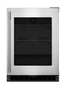 KitchenAid 24"" Undercounter Refrigerator with Glass Door — SKU SB-C83FBB-B6729EA201BAFF