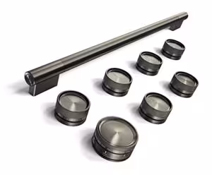 KitchenAid Black Ore Handle and Knob Hardware Accessory Kit for KitchenAid 36" Commercial-Style Dual Fuel Range