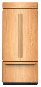 KitchenAid 20.8 Cu. Ft. 36" Built-In Panel-Ready French Door Bottom Mount Refrigerator with Platinum Interior