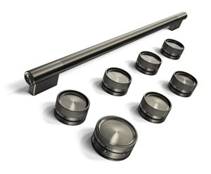 KitchenAid Black Ore Handle and Knob Hardware Accessory Kit for KitchenAid 36" Commercial-Style Induction Range