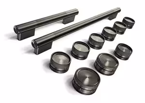 KitchenAid Black Ore Handle and Knob Hardware Accessory Kit for KitchenAid 48" Commercial-Style Induction Range